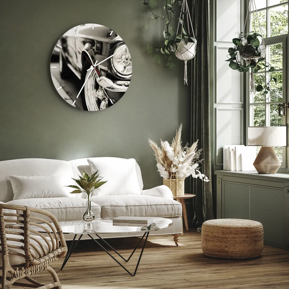 Nástěnné hodiny - Nepomíjející lesk - 40x40 cm