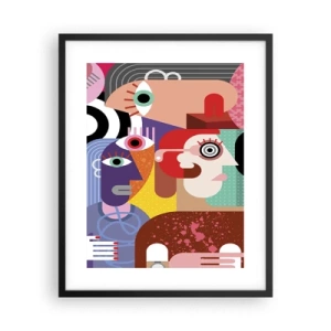 Plakát v černém rámu - My od pána Picassa - 40x50 cm