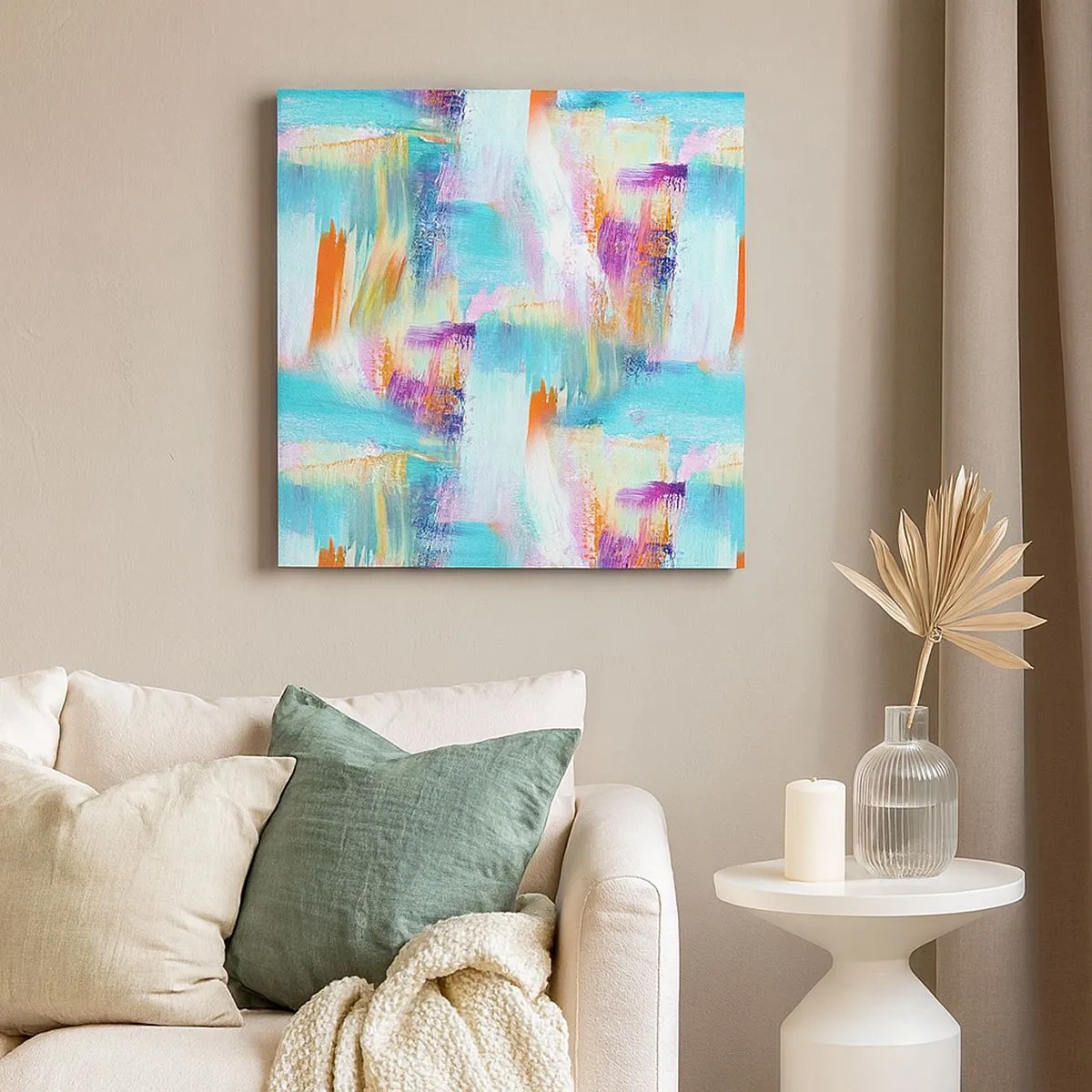 Obraz na plátně - Pohodové střídavé cákance - 30x30 cm