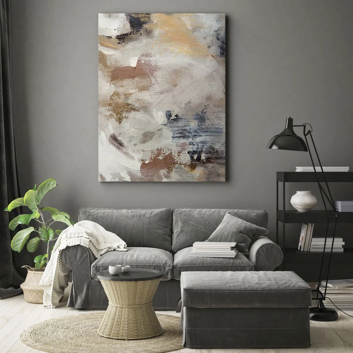 Obraz na plátně - Mlhavá abstrakce - 50x70 cm
