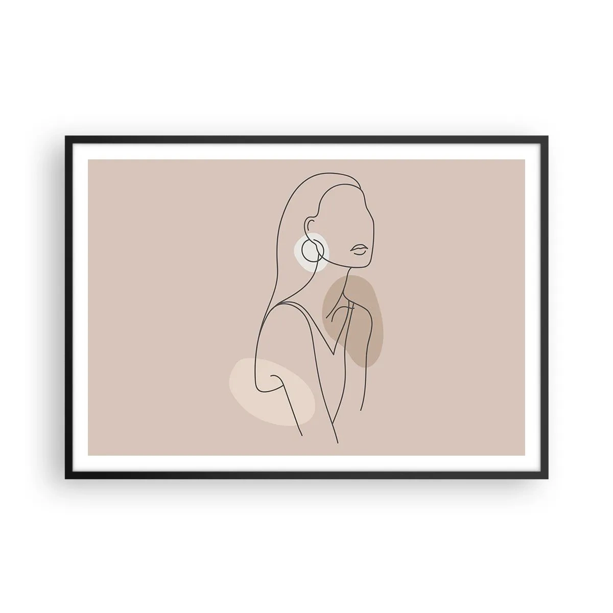 Plakát v černém rámu - Dívčí ikona - 100x70 cm