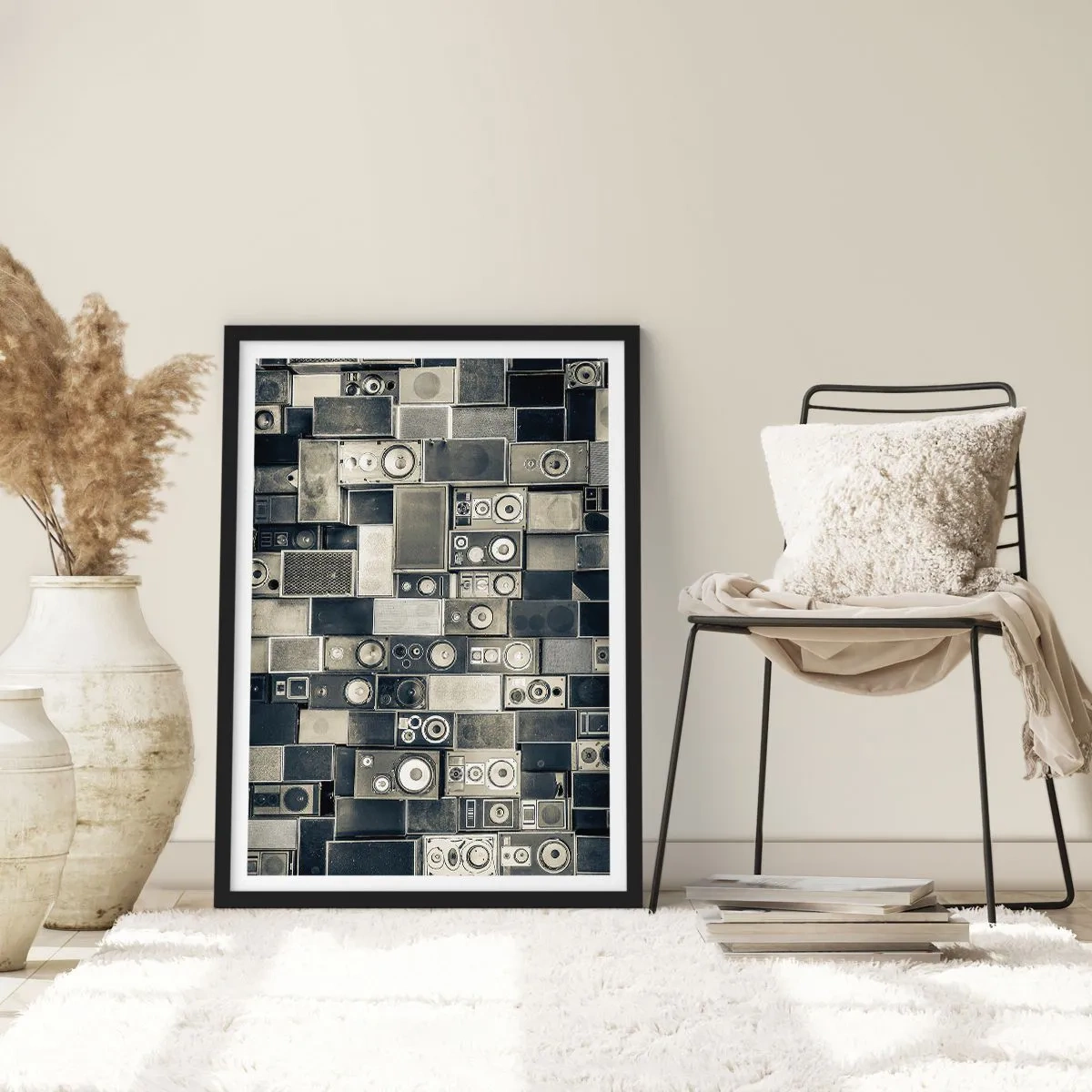 Plakát v černém rámu - A vše je v pořádku - 70x100 cm