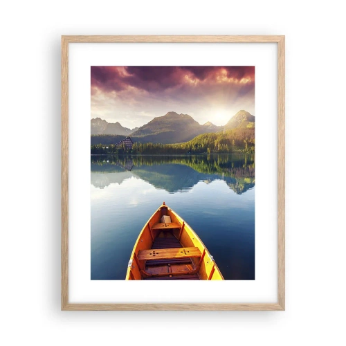 Plakát v rámu světlý dub - Nic proti přírodě - 40x50 cm