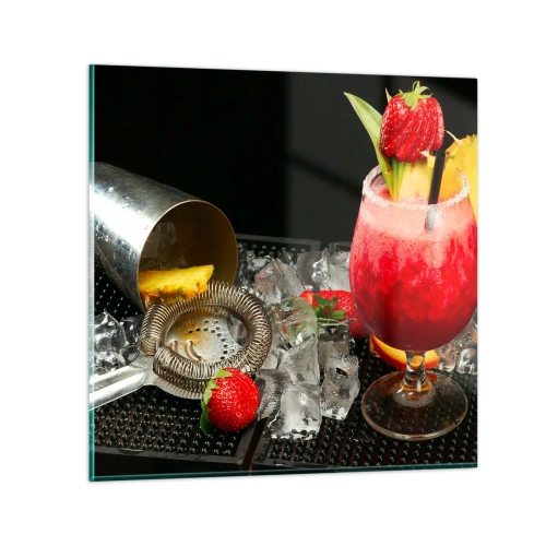 Obraz na skle - Vykouzlit chuť - 40x40 cm