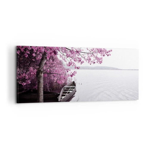 Obraz na plátně - V růžovém tichu - 100x40 cm