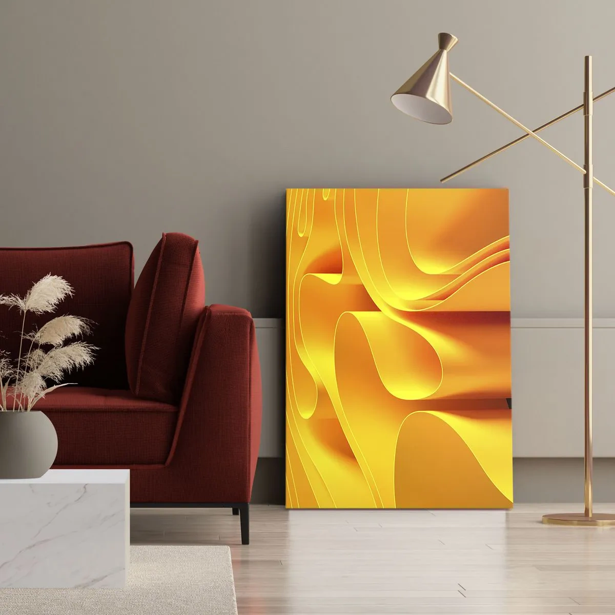 Obraz na plátně - Jako sluneční vlny - 50x70 cm