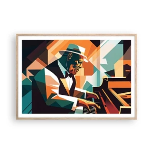 Plakát v rámu světlý dub - Celý tento jazz - 100x70 cm