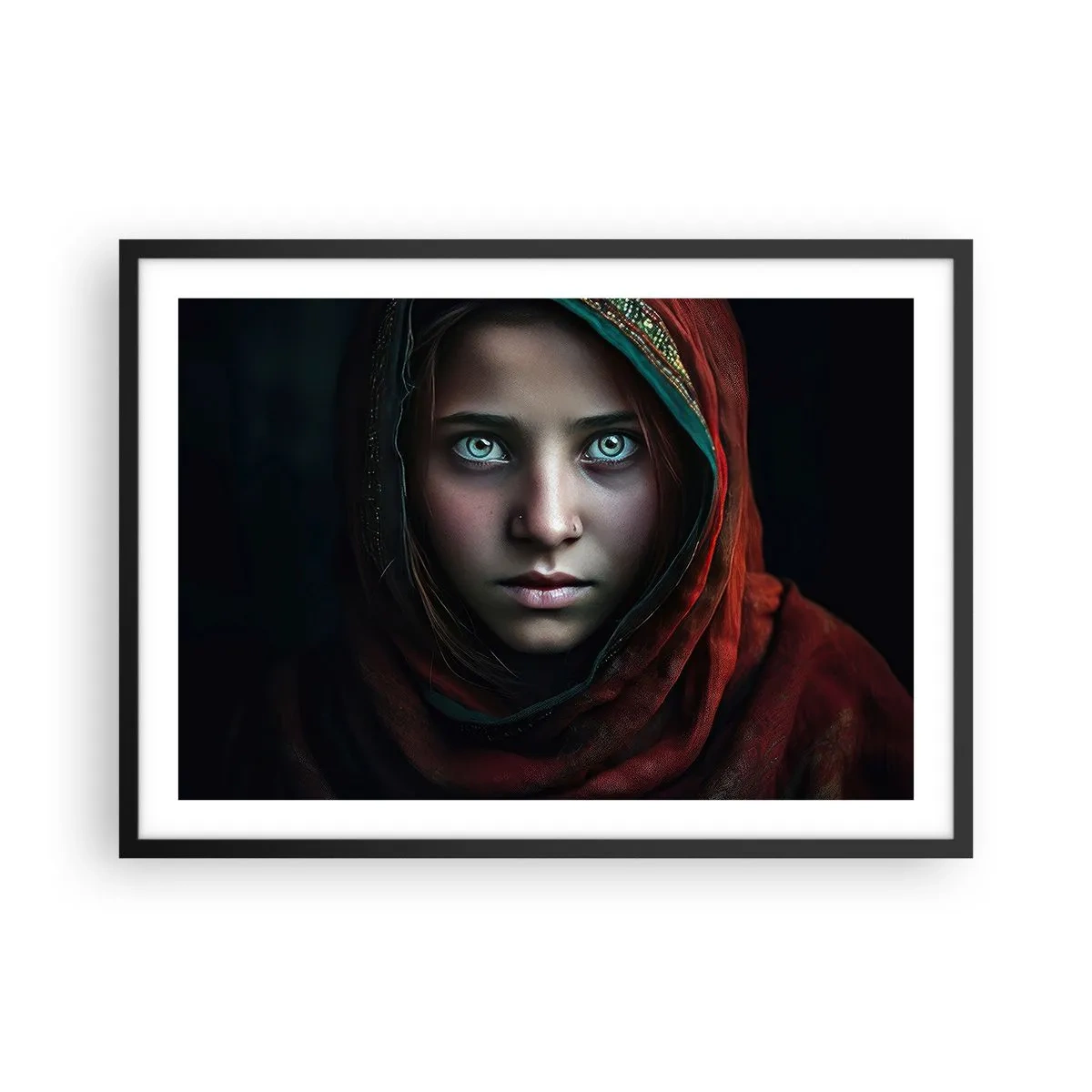 Plakát v černém rámu - Východní princezna - 70x50 cm