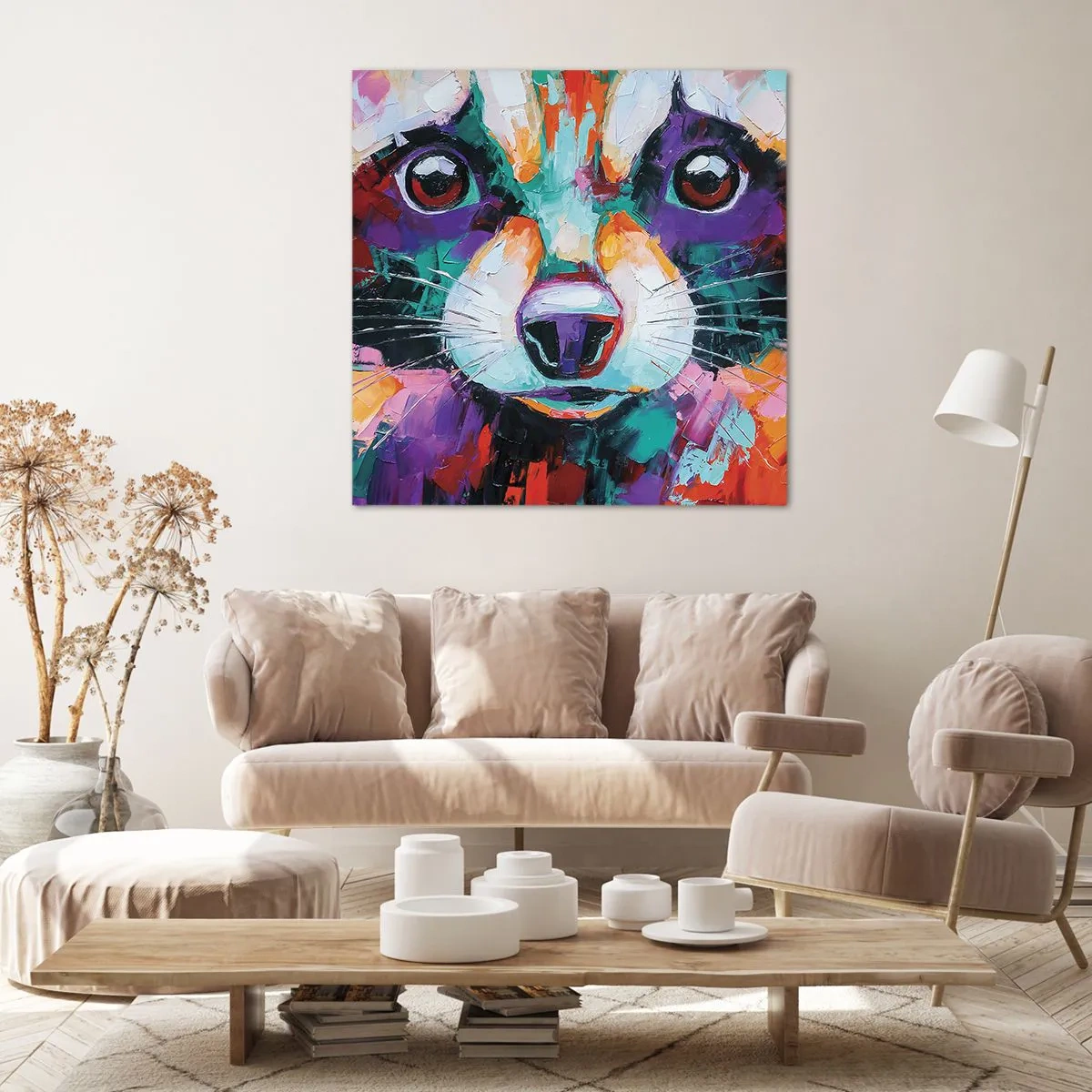 Obraz na plátně - Pouze dobré emoce - 40x40 cm