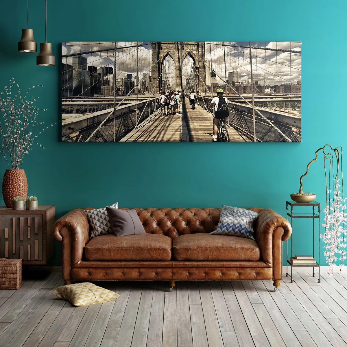 Obraz na plátně - Přímo do srdce města - 100x40 cm