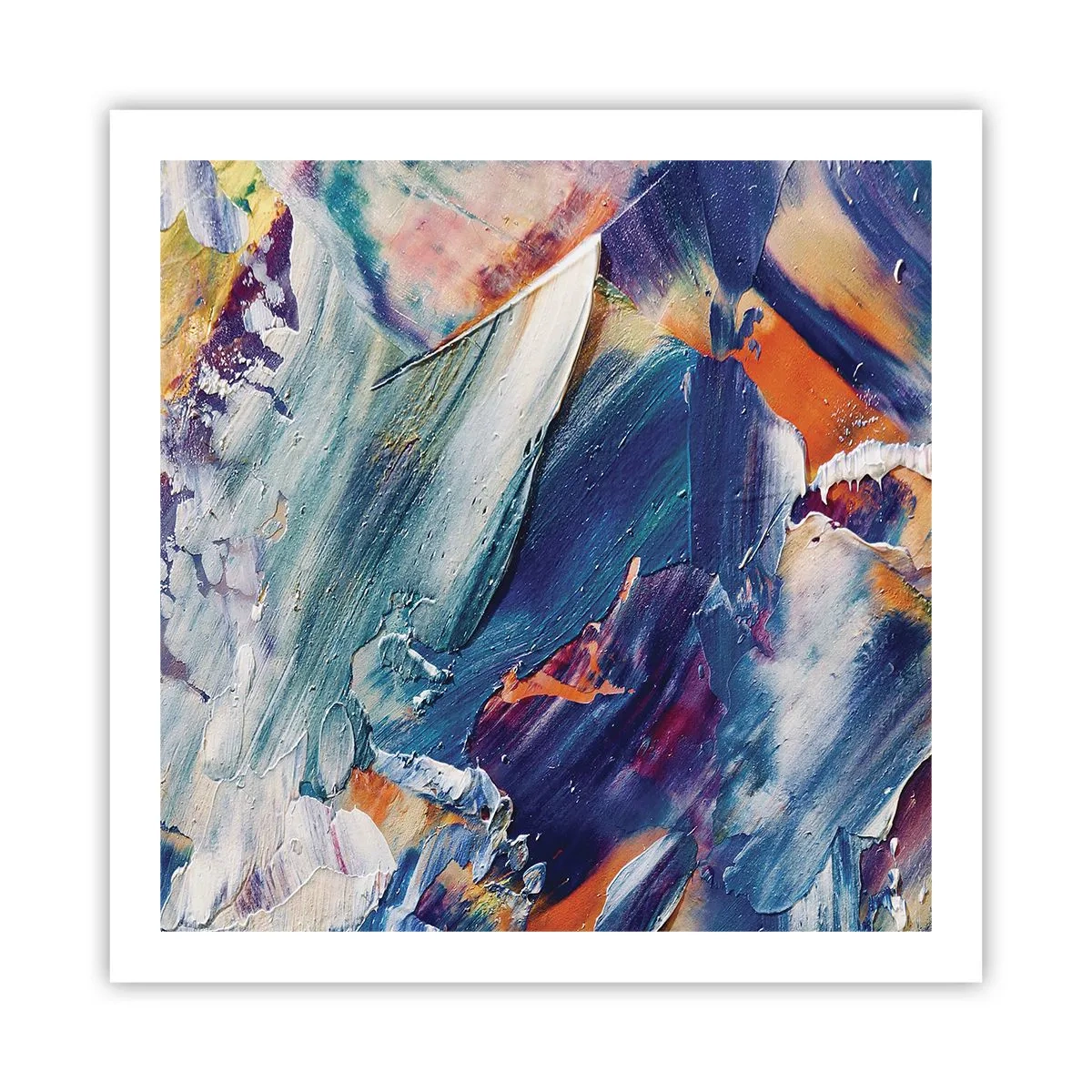 Plakát - Chaos barev - 60x60 cm