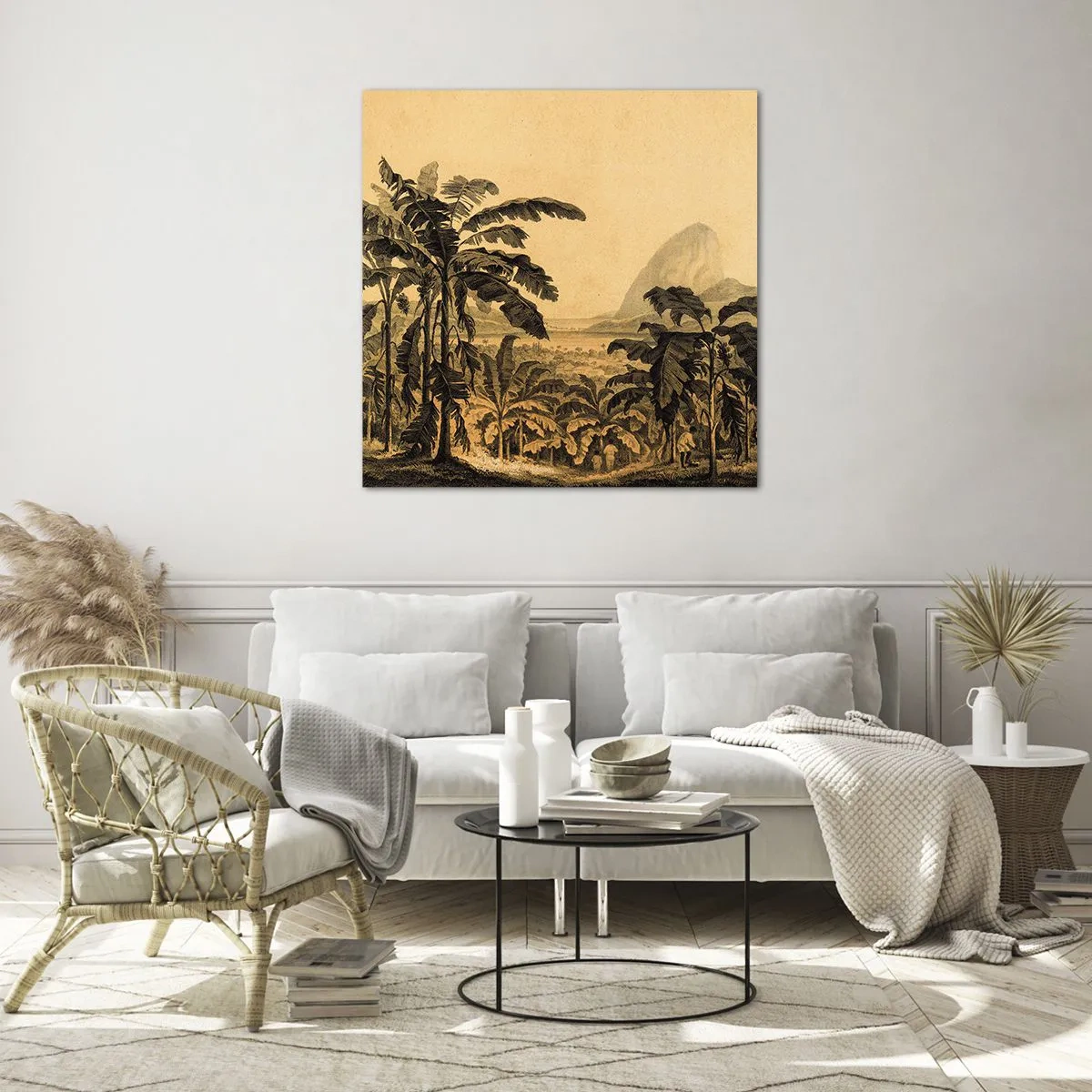 Obraz na skle - V koloniálním stylu - 60x60 cm