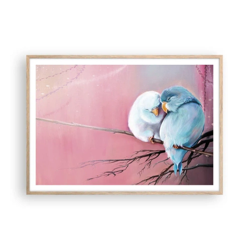 Plakát v rámu světlý dub - Co k tomu dodat?… - 100x70 cm