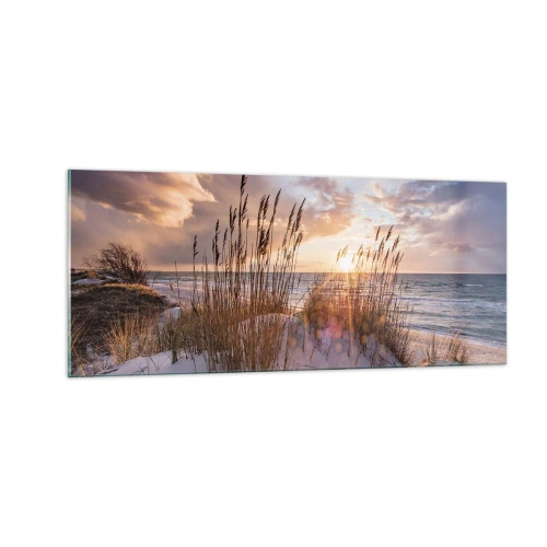 Obraz na skle - Rozloučení se sluncem a větrem - 100x40 cm