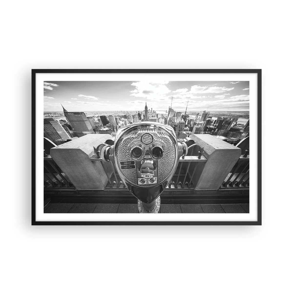 Plakát v černém rámu - Město nad městy - 91x61 cm