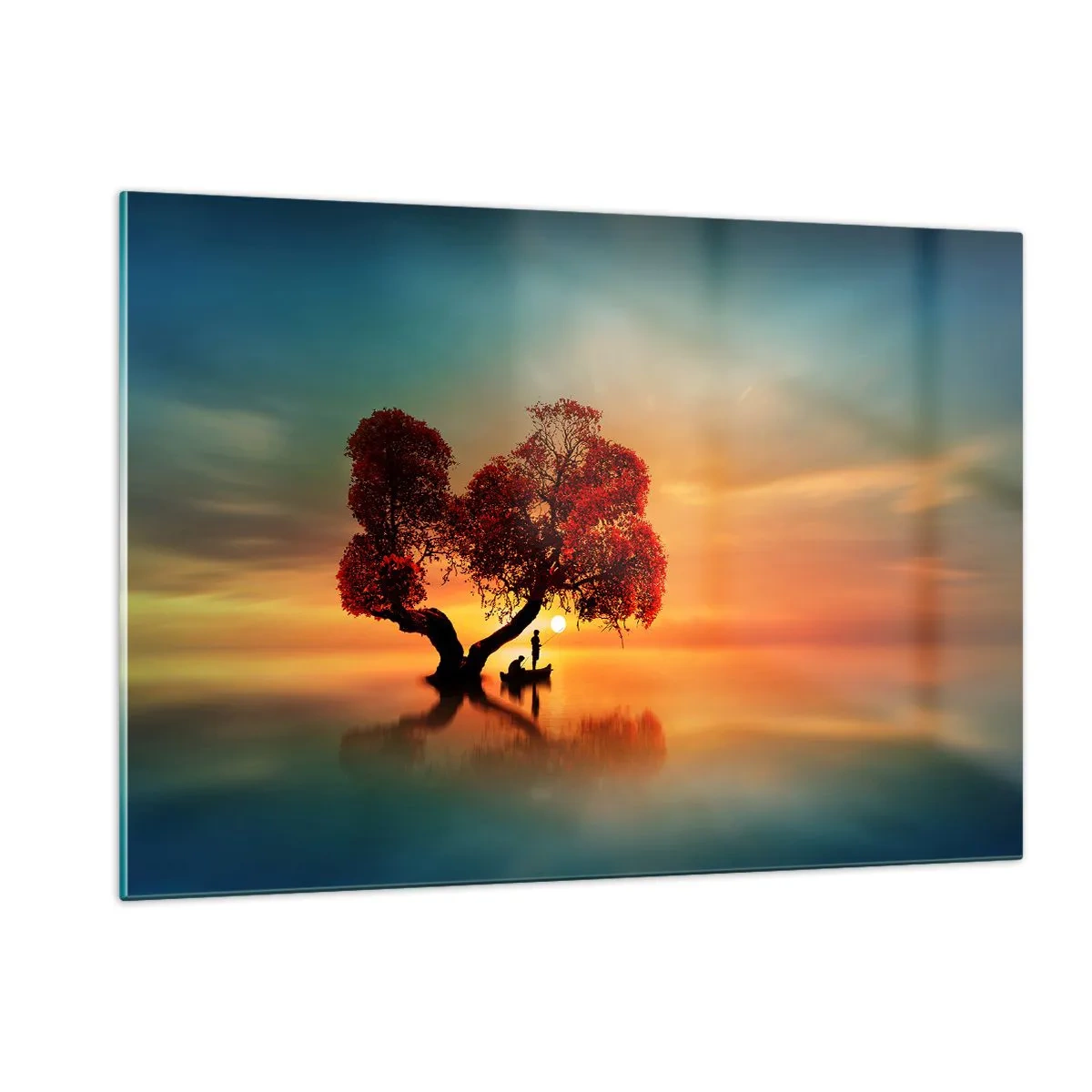 Obraz na skle - Voda a ticho vesmíru - 120x80 cm