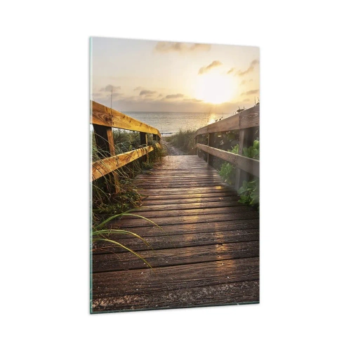 Obraz na skle - A přímo ke břehu - 80x120 cm