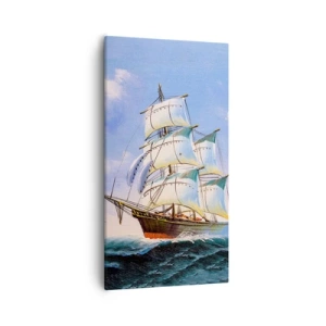 Obraz na plátně - Hrdě s větrem - 55x100 cm