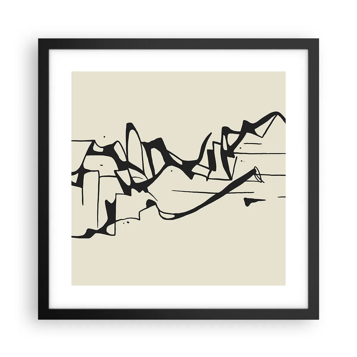 Plakát v černém rámu - Možná krajina - 40x40 cm