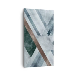 Obraz na plátně - Sofistikovaná elegance geometrie - 45x80 cm