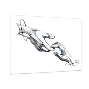 Obraz na skle - Dobré gesto - 100x70 cm