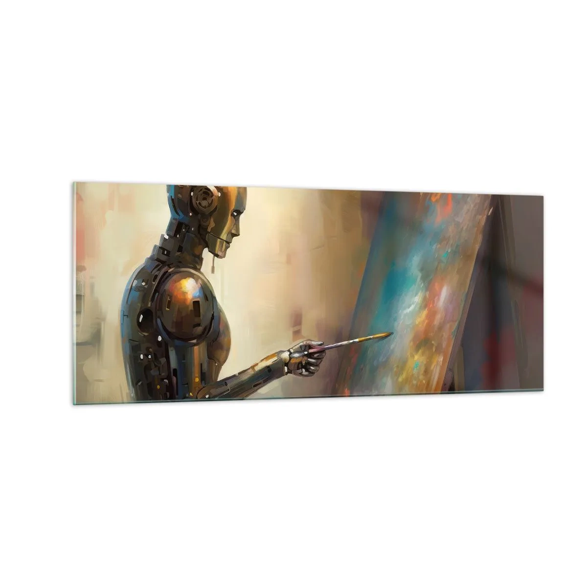 Obraz na skle - Umění budoucnosti - 100x40 cm