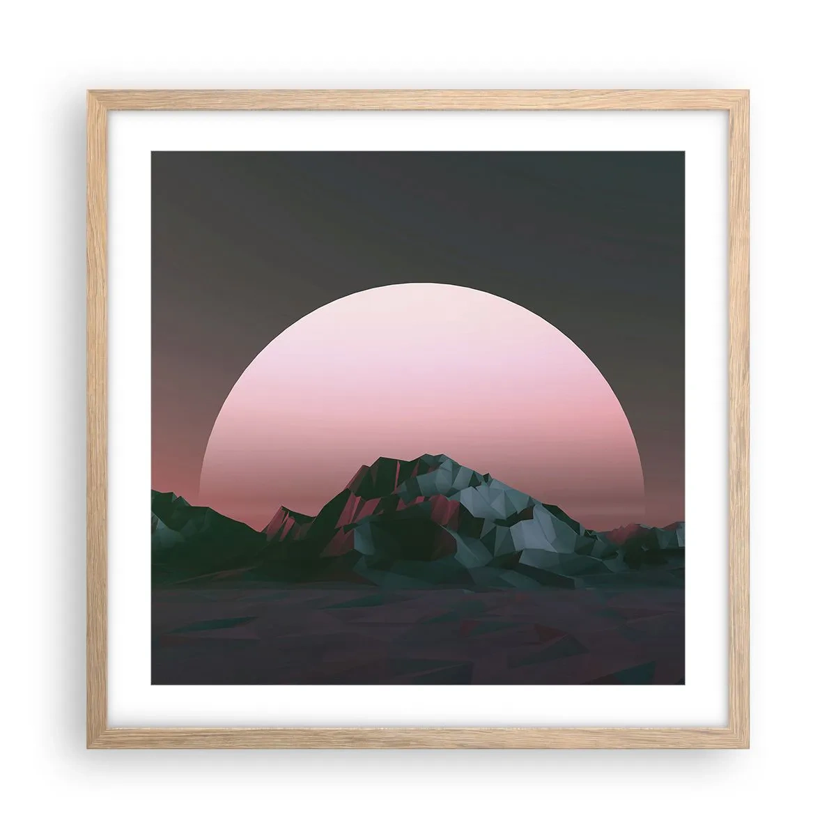 Plakát v rámu světlý dub - V sousední galaxii - 50x50 cm