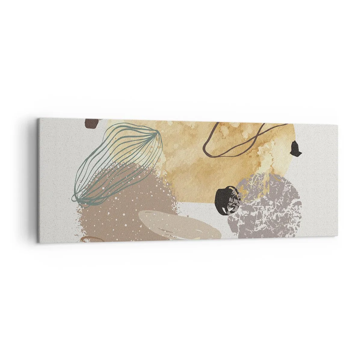 Obraz na plátně - Abstraktní švestka - 140x50 cm