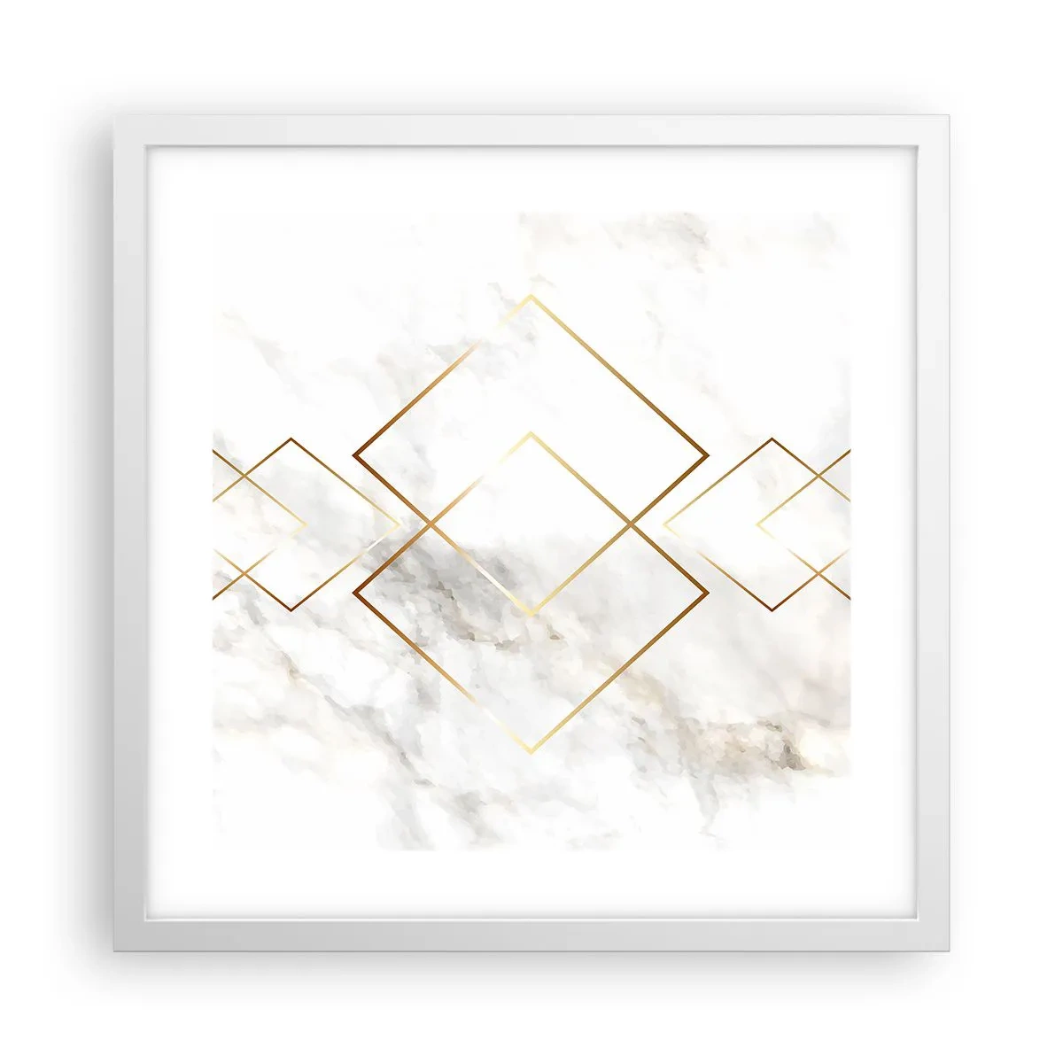 Plakát v bílém rámu - Pohled na nekonečno - 40x40 cm