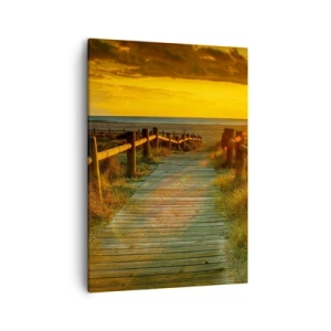 Obraz na plátně - Vykoupané ve starém zlatě - 50x70 cm