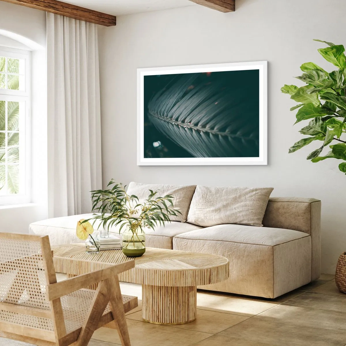 Plakát v bílém rámu - Přesnost přírody - 40x30 cm