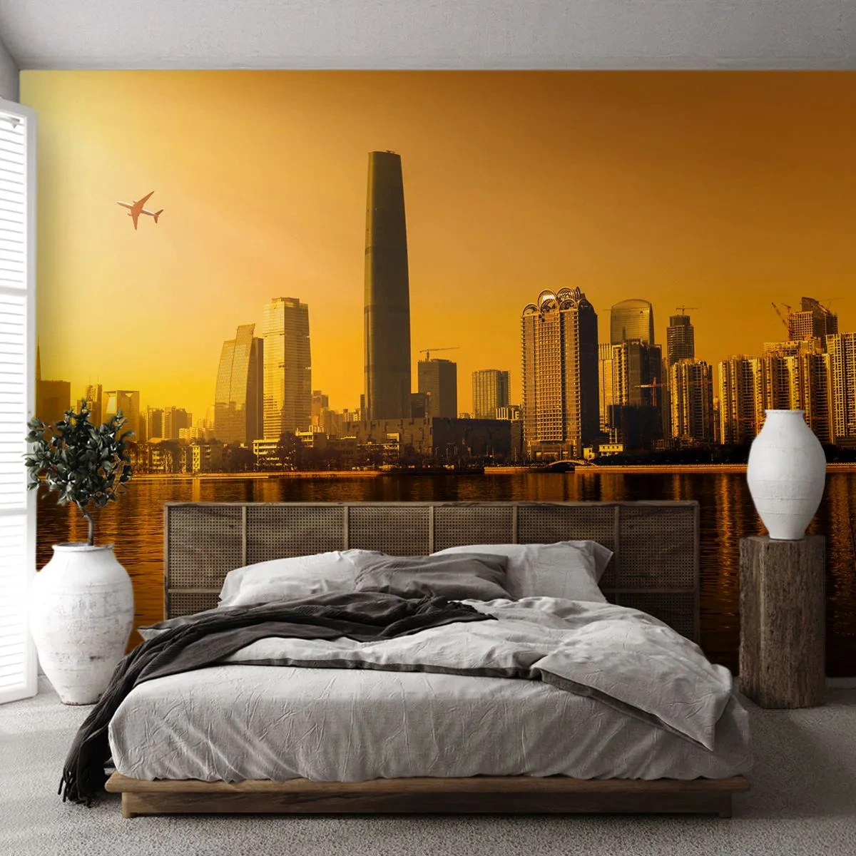 Fototapeta Samolepicí Deluxe Sticker - Zlaté město - Krajina, Město, Architektura - 250x175 cm
