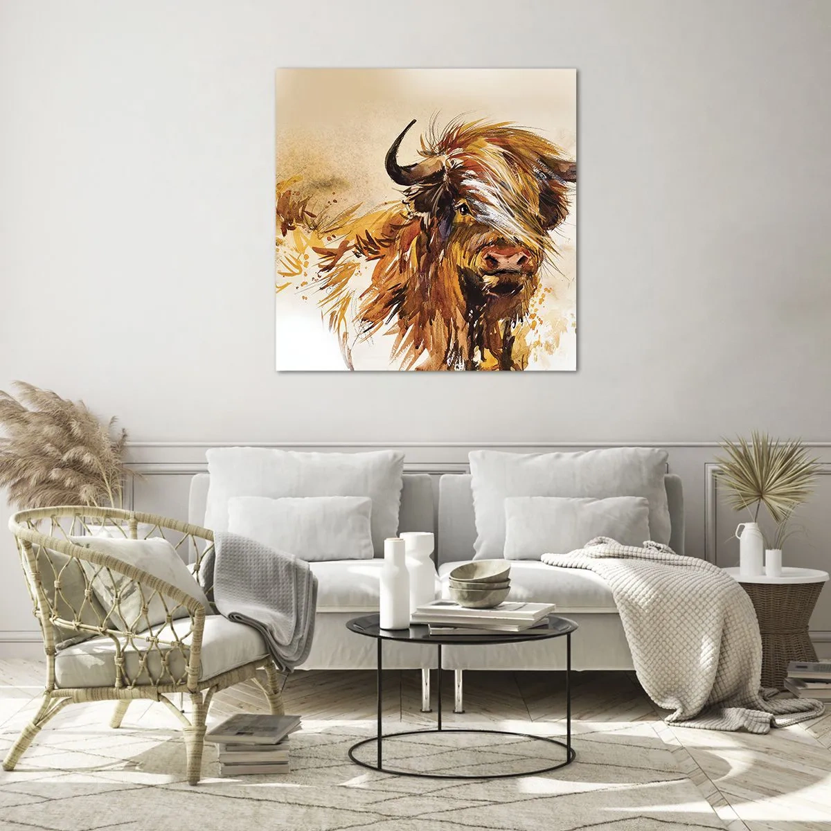 Obraz na skle - Pýcha lovce - 70x70 cm