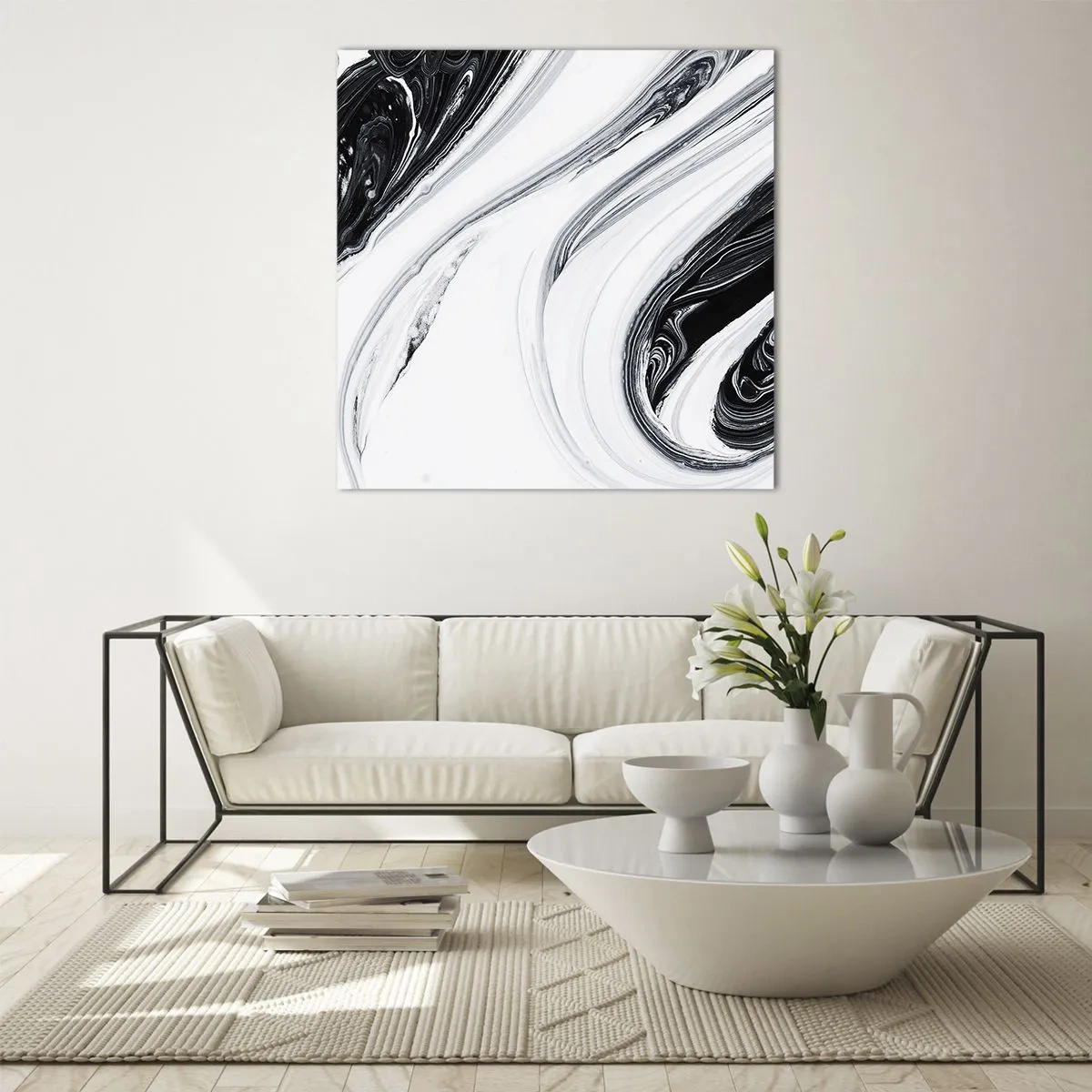 Obraz na skle - Spojení protikladů - 60x60 cm