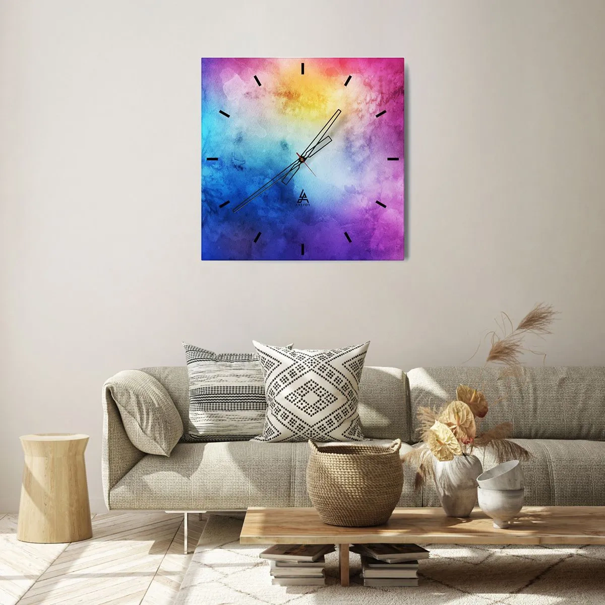 Nástěnné hodiny - Téměř v sedmém nebi - 30x30 cm