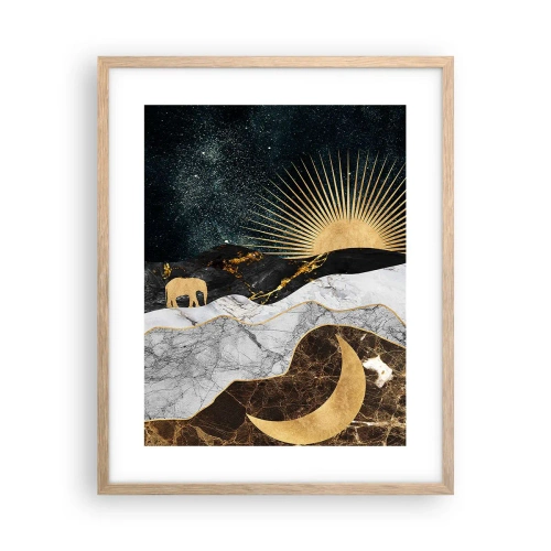 Plakát v rámu světlý dub - Odvěké práva - 40x50 cm