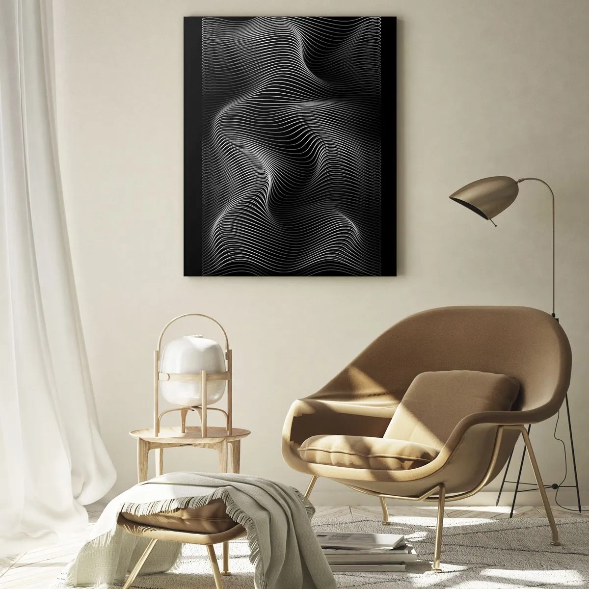 Obraz na skle - Tanec světla v prostoru - 80x120 cm