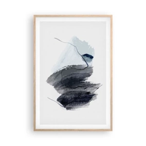 Plakát v rámu světlý dub - Intenzita a pohyb - 61x91 cm