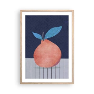 Plakát v rámu světlý dub - Konvexita a rovina - 50x70 cm