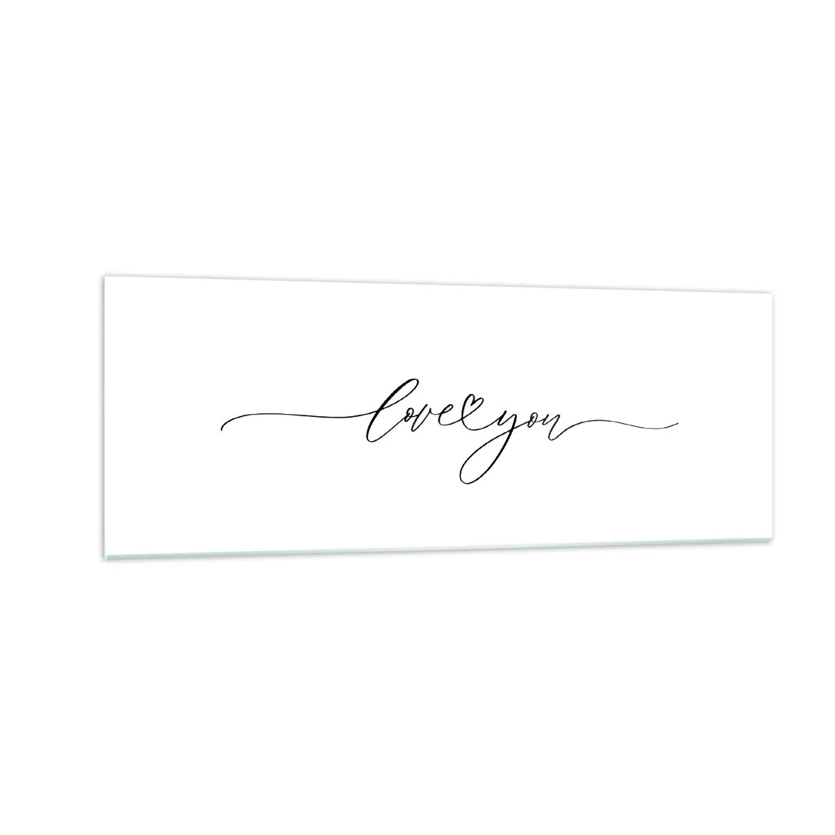 Obraz na skle - Černé na bílém - 140x50 cm