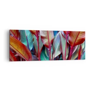 Obraz na plátně - Barevná houština - 140x50 cm