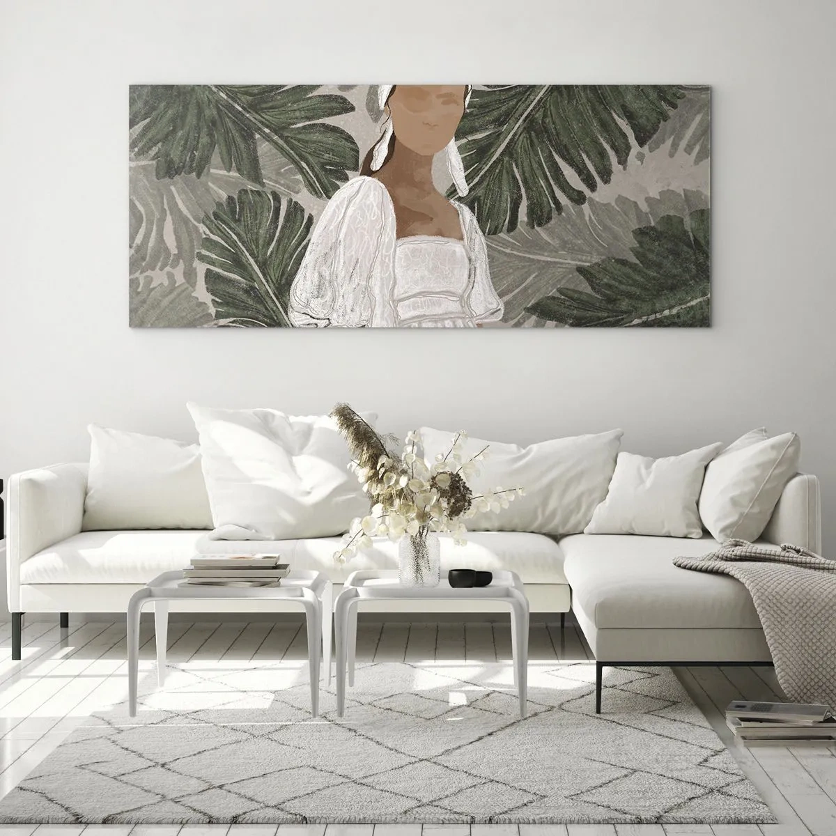Obraz na skle - Exotický portrét - 120x50 cm