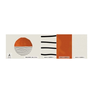 Vzor Fototapety Samolepicí Deluxe Sticker - V japonské atmosféře - Abstrakce, Kus, Minimalismus - 100x30 cm