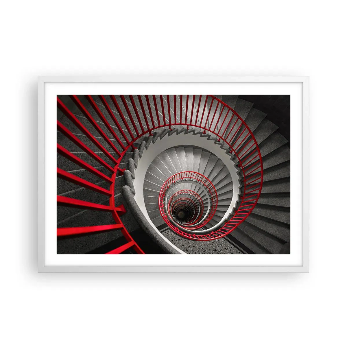 Plakát v bílém rámu - Architektonické hry - 70x50 cm