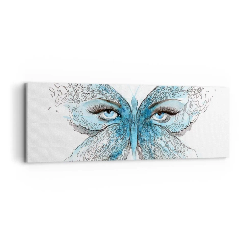 Obraz na plátně - Sýkora modřinka eros - 90x30 cm