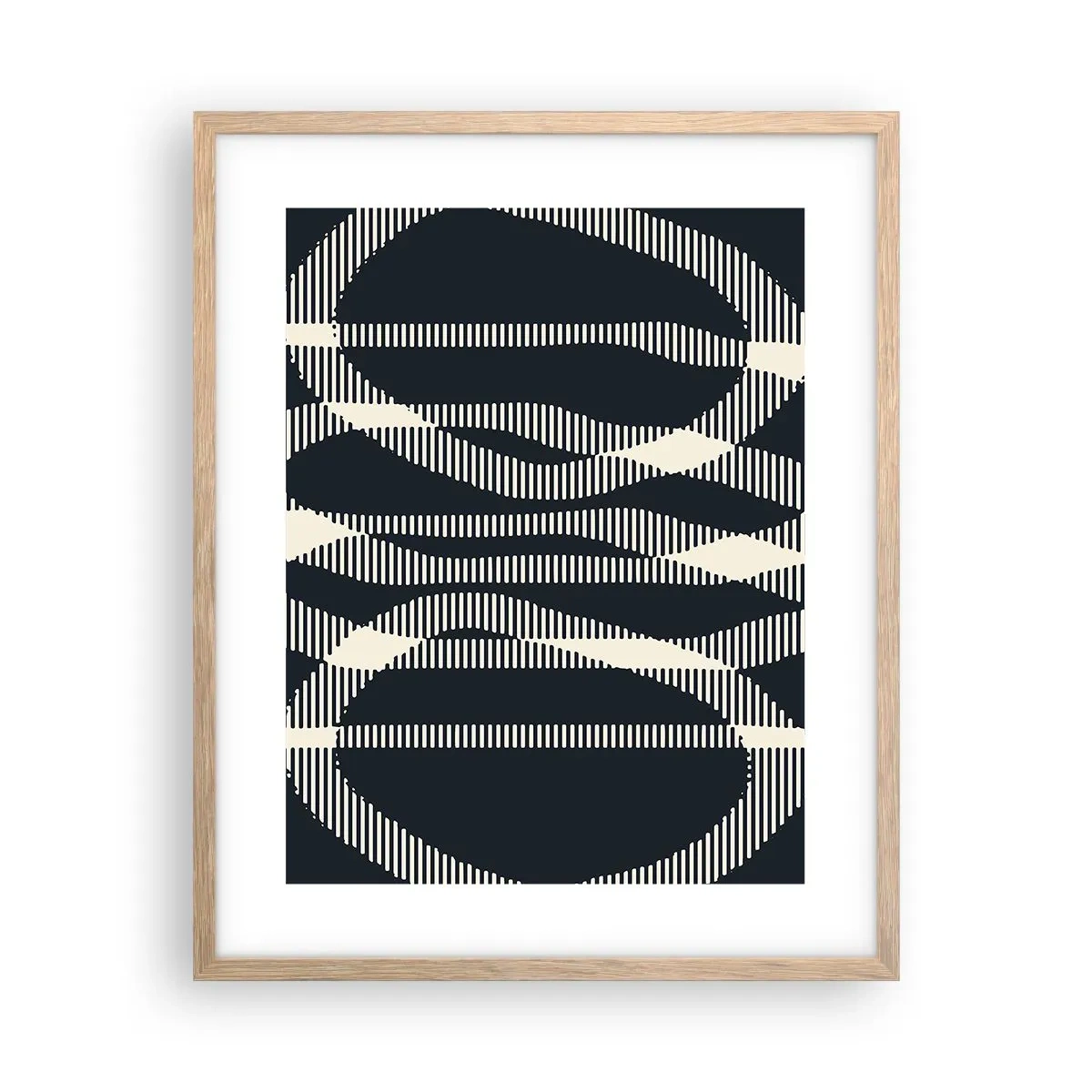 Plakát v rámu světlý dub - Pokus o prolomení temnoty - 40x50 cm