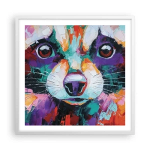 Plakát v bílém rámu - Pouze dobré emoce - 60x60 cm