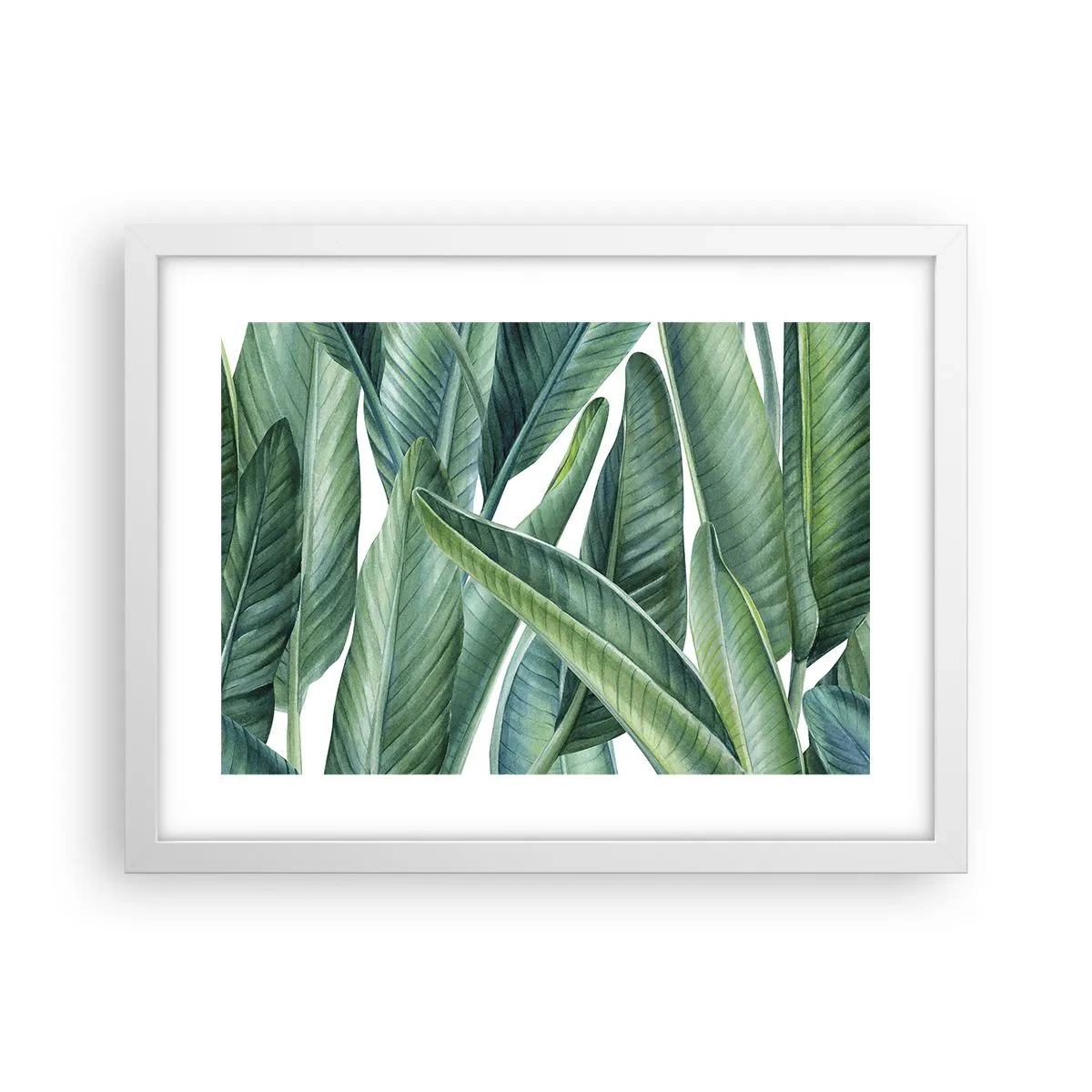 Plakát v bílém rámu - Prostě zelená - 40x30 cm