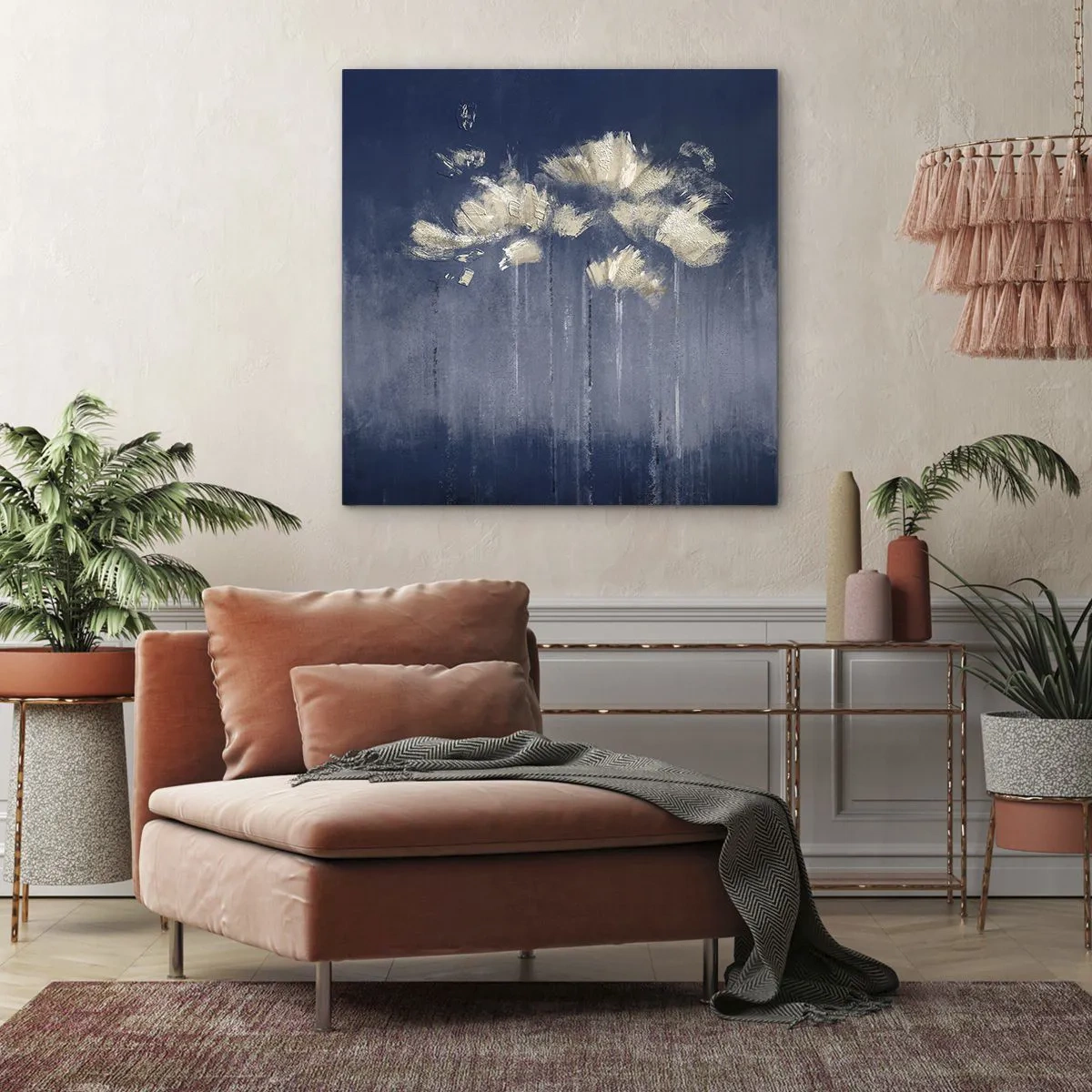 Obraz na plátně - Jako okvětní lístky ve větru - 70x70 cm