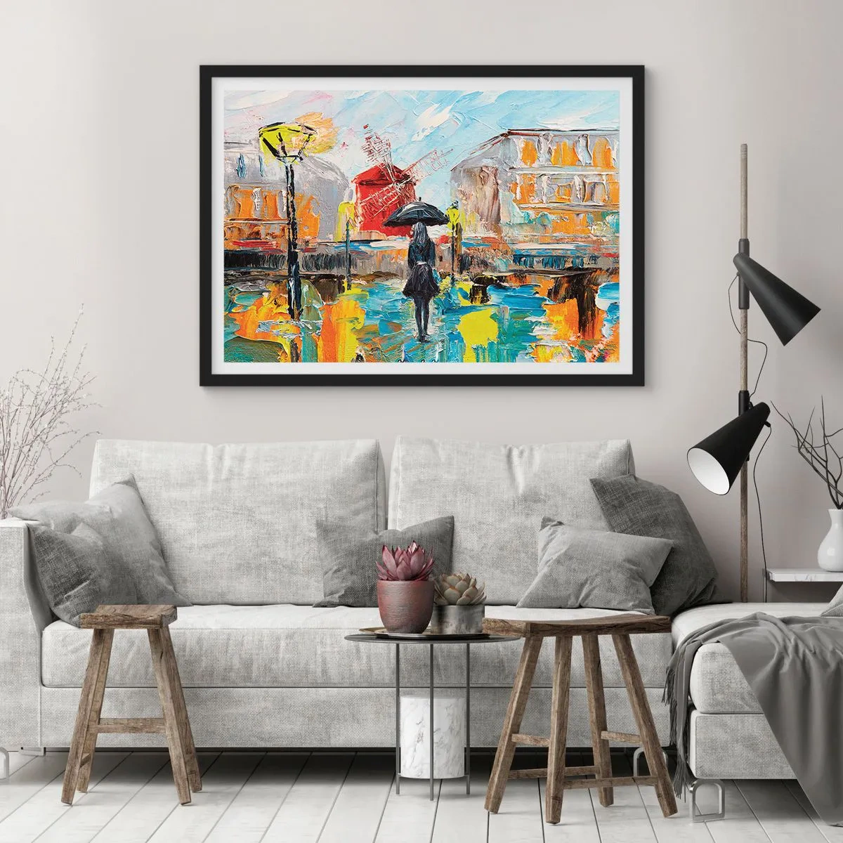 Plakát v černém rámu - Pařížské legendy - 50x40 cm